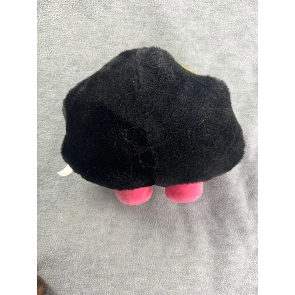 Tongfeng Grumpy Face Plush Toy Black Pink Yellow‎ Lightning Bolt Character 7in